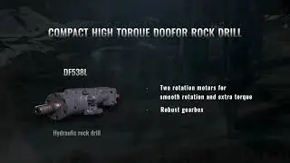 Doofor DF538L hydraulic rock drill