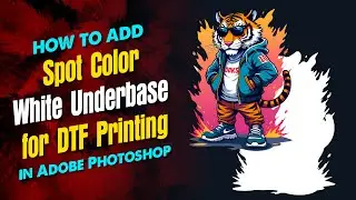 How to Add Spot Color White Underbase for DTF Printing in Adobe Photoshop