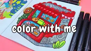Relaxing Cozy Marker Coloring | Calm Ambience with Music 🌿