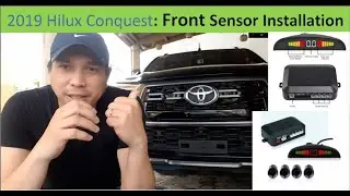 2019 Hilux Conquest: Front sensor Installation, Parking Sensor, EKLEVA parking sensor