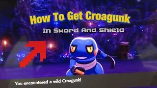 HOW TO GET Croagunk And Evolve It Into Toxicroak In Pokemon Sword And Shield