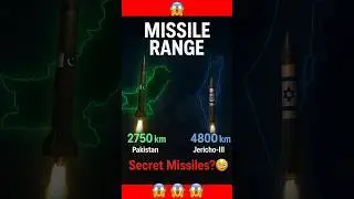 Pakistan vs Israel Missile Range 🔥 Hidden Missiles Secret! #pakistan #military #shorts