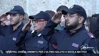 Venafro, chiesa gremita per l'ultimo saluto a Nicola Matteo