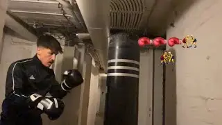 Das Boxtraining im Keller k&ouml;nnte nicht schlechter sein🤯🤯