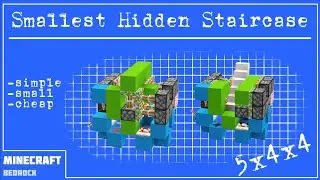 Smallest Hidden Staircase in Bedrock (tutorial)