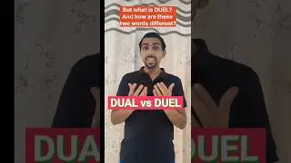 DUAL vs DUEL | Important Vocab for Exams #vocabulary #didyouknow