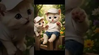 the baby 👶 cat comedy video #cat #funny #whitecat #shortvideo #genration #cinematic #ai vidio #😂🤣😂🤣