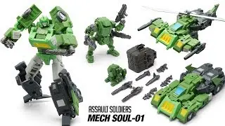 Transformers Mech Fans Toys Mech Soul MS-01 Assault Soldiers (Springer) 3 Combo Vehicle Robot Toys