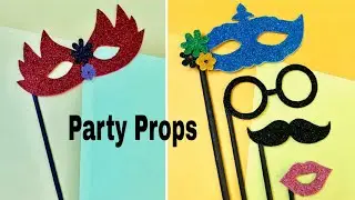 How to make party Props at home/DIY handmade party Props/very easy