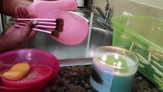 The Best/Easiest makeup brush cleaning & sanitizing  tutorial!