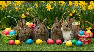 Aesthetic Easter Bunny Garden &ndash; Soft Jazz & Cozy Spring Ambience for Relaxation & Inspiration_013