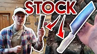 DAS klappt doch NIE ... | Messergriff aus einem STOCK ?!