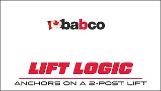 Lift Logic #6 - Anchors on a 2 Post Lift