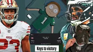 EAGLES VS 49ers Keys to victory #eagles 🦅