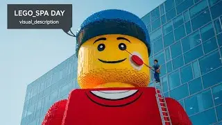 Чистка гигантской фигурки LEGO! 🧱🧹 Обычный день в офисе