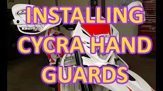 Installing Cycra hand guards on a Beta 300RR