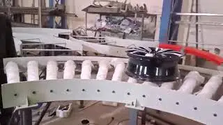 Curve power roller conveyor