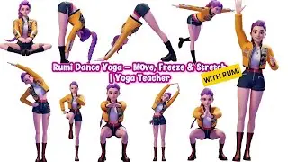 Bedtime & Stretch yoga with Rumi | KPop Demon Hunters | Evening Yoga for Kids