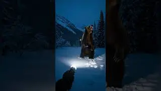 🐻 Wild Bear Spotted in 4K ❄️🌲 #WildBear #AnimalEncounter #NatureLife