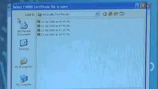F4000 Safe-Air Tester Software Installation