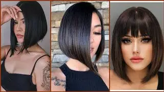 Gorgeous short inverted bob haircut for fine hair for women #bobhaircut  @hairology