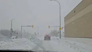 Winnipeg Snow Blowing After Blizzard
