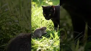 cat and rat 1st time staying calm😌