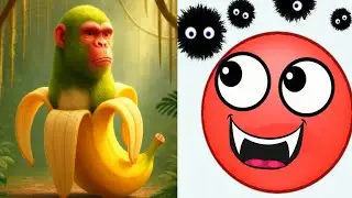 Italian Brainrot (Chimpazini Bananini) vs Hide Ball - Satisfying ASMR Gameplay