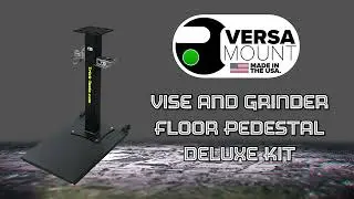Versa-Mount Mobile Vise and Grinder Floor Pedestal Deluxe Kit - Trick-Tools.com