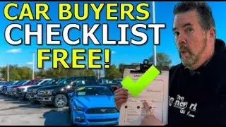 Car Buyers CHECKLIST (Free PDF) Kevin Hunter the Homework Guy