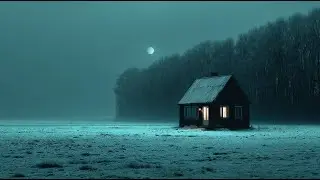Blizzard Night Over a Remote House | Howling Winter Winds & Endless Snowfall for Sleep