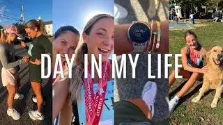 VLOG: running my 1st half marathon w/ friends!! bringing you along, recap, + more!