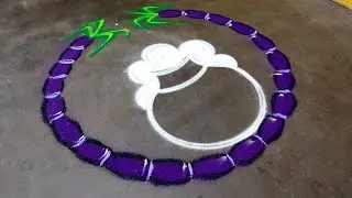 Bhogi Pongal pot rangoli|Thai Pongal Paanai kolam|sankranti chukala muggulu|super Amazing rangoli