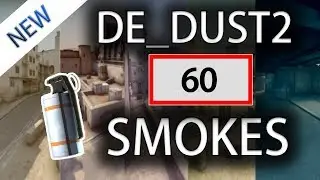 CS:GO - Dust2 ALL SMOKES Tutorial (60 Smokes)