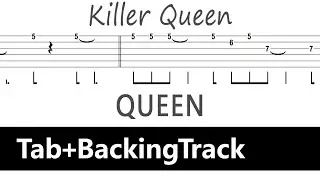 Queen - Killer Queen / Guitar Tab+BackingTrack