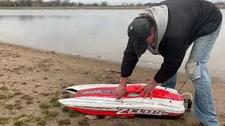 4-25-2021. Zelos G48 rc boat first run