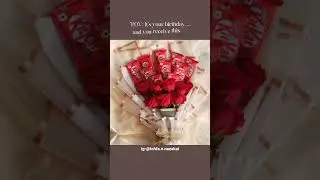 Sweetest surprise ever! 🍫💐 #TohfaENazakat #KitKatBouquet #GiftingLove