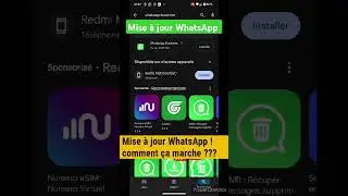 Mettre WhatsApp &agrave; jour