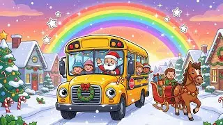 Wheels on the Bus + Jingle Bells - Nursery Rhymes & Kids Songs | Jingle Bells Poem