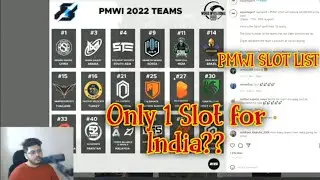 PMWI SLOT LIST | ONLY ONE SLOT FOR INDIA