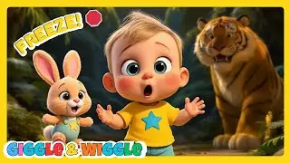 Freeze Dance Animal Sounds 🦁🐘🐒🐯 | Guess the Wild Animal Game for Kids