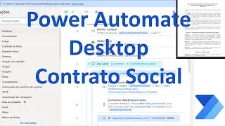 Power Automate Desktop: Criando um Contrato Social com dados de listas do Sharepoint