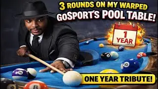Beating the GHOST at Straight Pool on a WARPED GoSports Table (1 Year Anniversary Challenge)