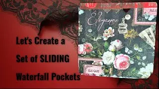 Sliding Waterfall Hidden Journal Pocket Tutorial | Interactive Journal Idea