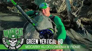 Mocarny kij do łowienie w pionie? 🟢⚫ GREEN SERIES VERTICAL HD 180 // #MADCAT