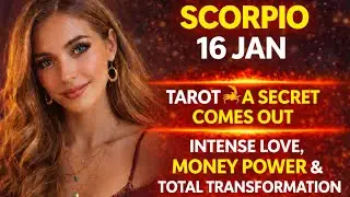 SCORPIO 16TH JAN TAROT 🦂 A SECRET COMES OUT | Intense Love, Money Power & TOTAL TRANSFORMATION