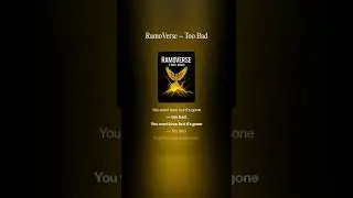 RamoVerse &ndash; Too Bad (Official Visualizer) | Dark Electronic Energy