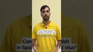 Can I study Spanish in Spain on a tourist visa? #spain #studyinspain