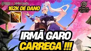 GAMEPLAY DE GARO EM SUA SKIN IRM&Atilde; GARO CARREGANDO MUITO | HONOR OF KINGS #honorofkings #garohok #hok