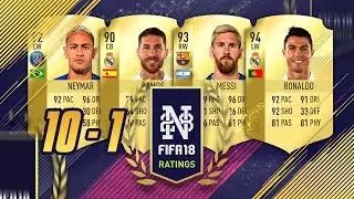 FIFA 18 PLAYER RATINGS FROM 10 to 1 - RONALDO THE BEST! - FIFA 18 Ultimate Team #FIFA18Ratings